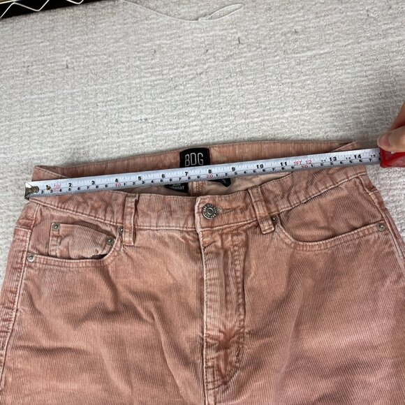 Urban Outfitters BDG Corduroy Pants Pink Slim Straight Size 28 - Picture 8 of 14